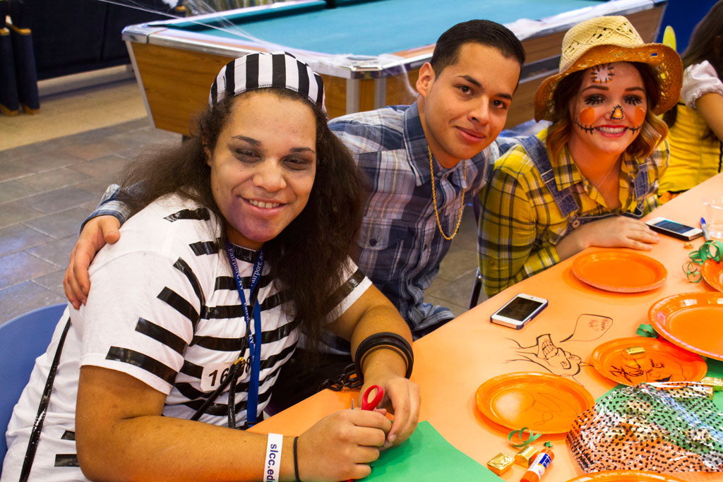 A Spooktacular day at Salt Lake Community College Volunteer Students help out with the festivities.