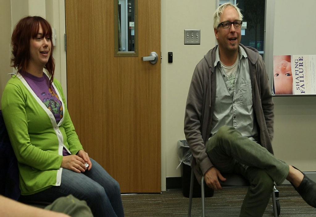 Independent Studies courses offer more than just credit Jennifer Czech, SLCC Film Tech Student, sitting in on a documentary class with Tyler Smith, Video Production Associate Professor