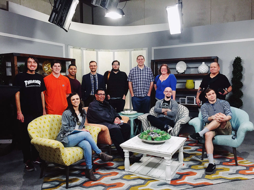 Radio students visit local broadcast studios Radio students tour KSL