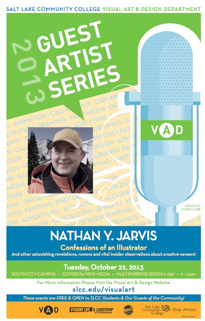 Nathan Jarvis to speak at Visual Art and Design’s Guest Artist Series Oct. 22 VAD Guest Artist Series with illustrator Nathan Jarvis