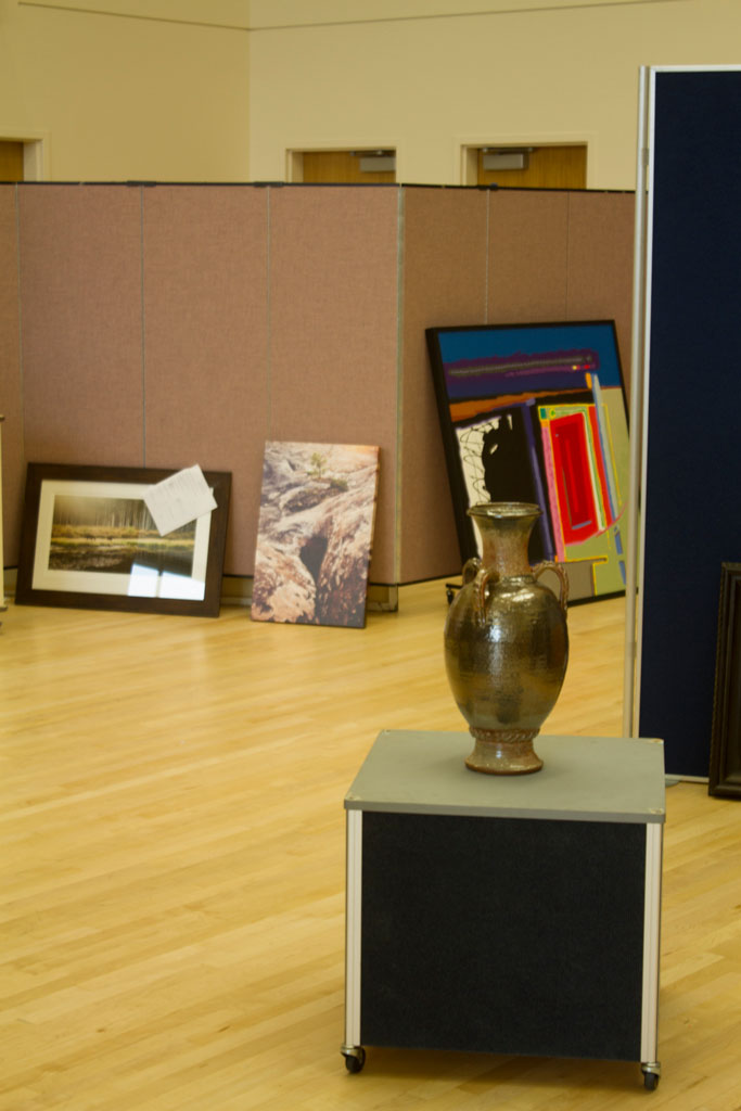 Art show kicks off Center for Arts & Media open house Not everything gets hung up.