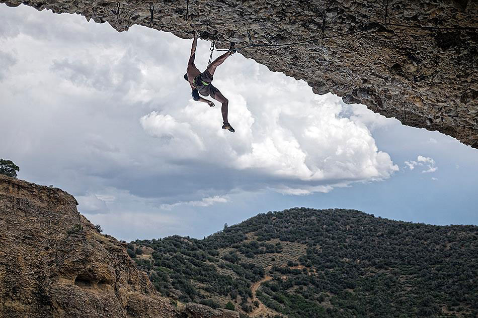 Ron McKay adds to SLCC McKay doing his hobby of rock climbing- in Maple Canyon.