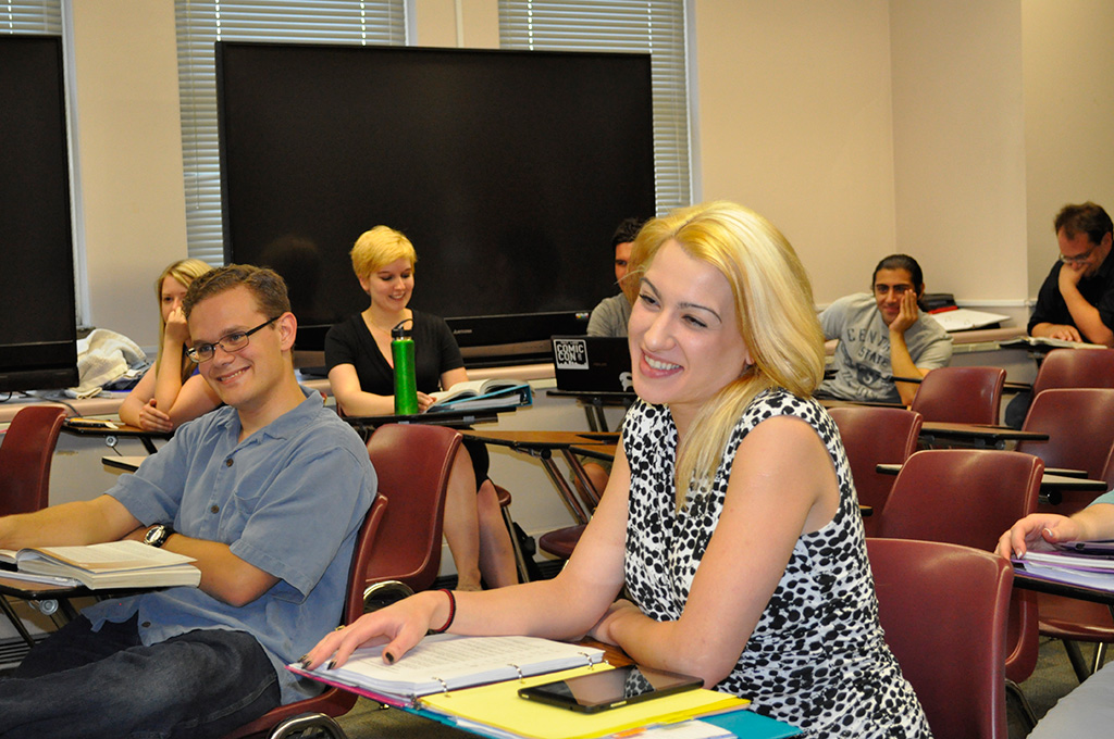 Age gap produces different college experiences COMM 2150 classrooom