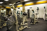 SLCC provides free gym services Elliptcials sit inside the LAC