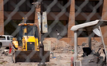 Improvements at the Taylorsville Redwood Campus Campus construction around the media building