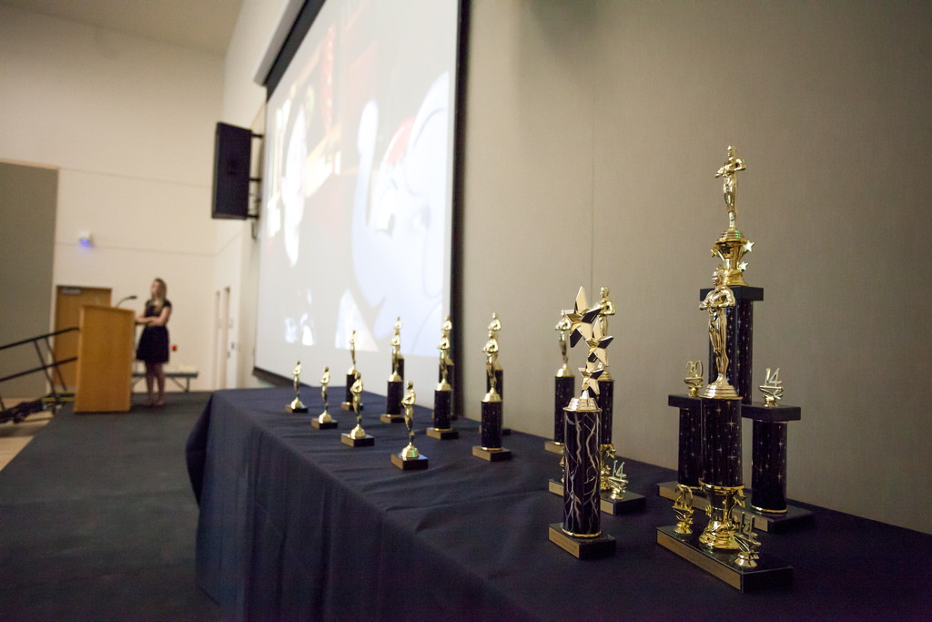 SLCC Student Association honors student filmmakers Trophies