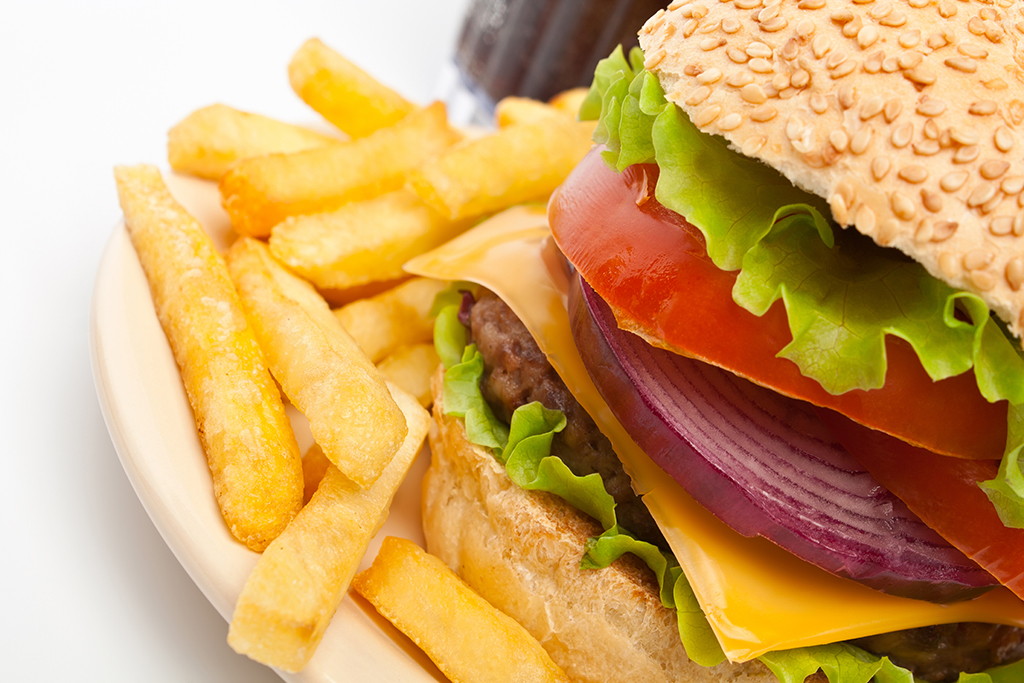 Student eating habits impact how well they learn Cheeseburger and fries