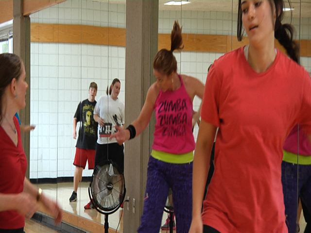 SLCC Zumba class more than an exercise regime, it’s a party Sue Roquemore leads the SLCC Zumba Class.