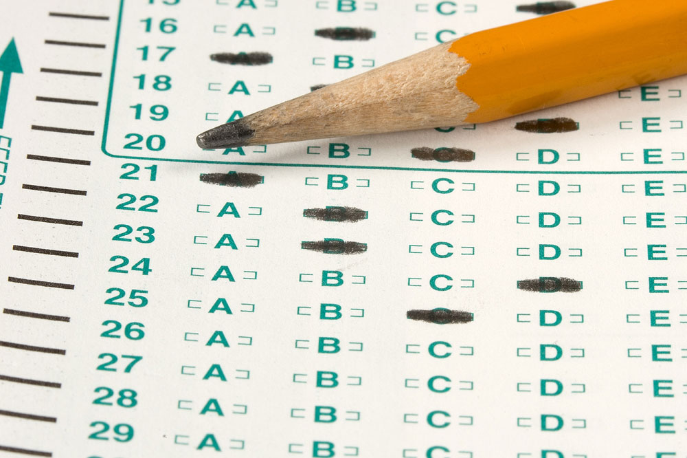 Test scores put pressure on struggling students Scantron sheet