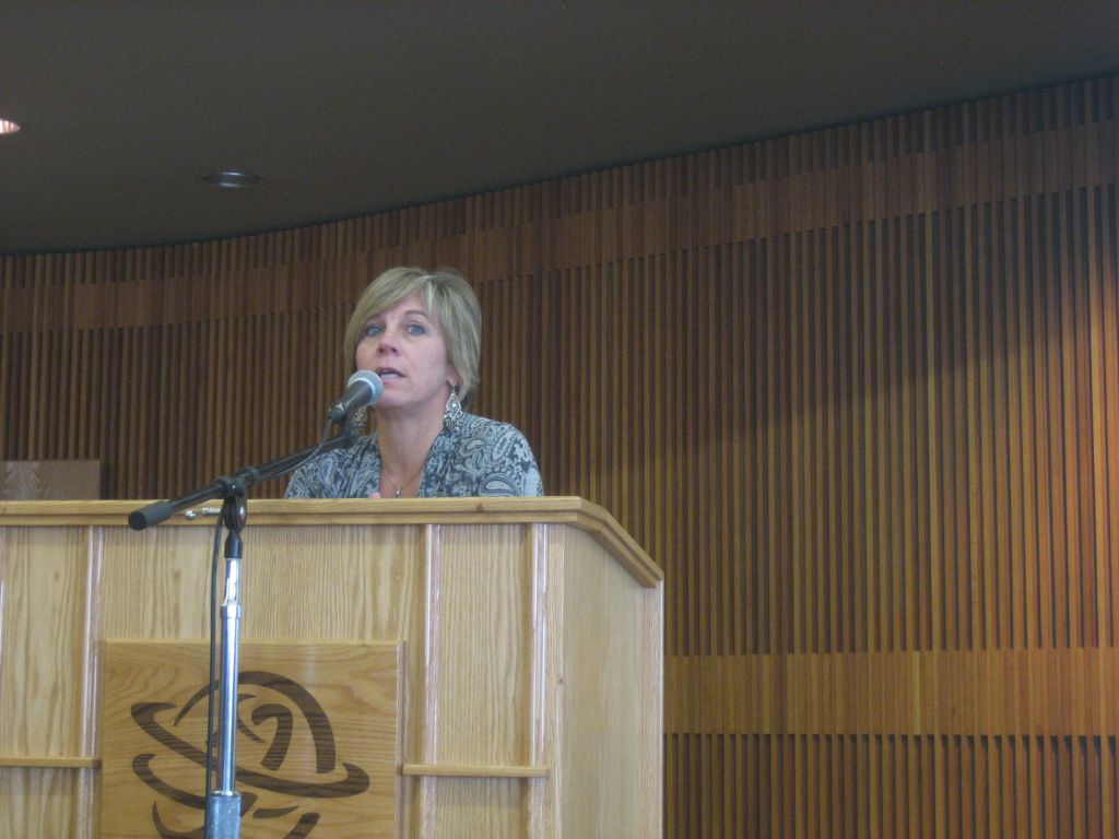 Higher tuition on the horizon Deneece Huftalin, vice president of student services, talks about the possibility of a one to eight percent in crease in student tuition.