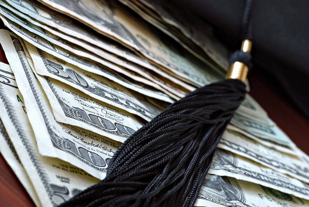 Get your game on and pay for college Tassel on top of money