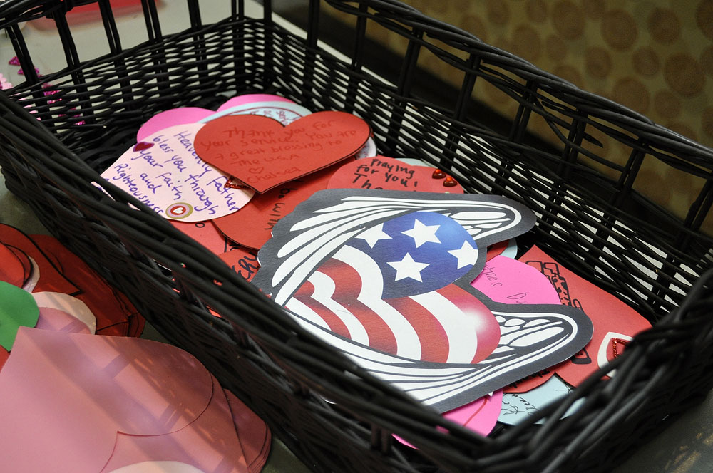 Veterans Services hosts annual valentine drive Valentines 4 Vets basket