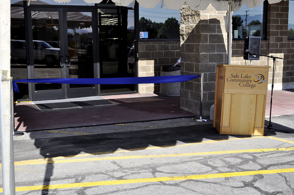 Photos: West Valley Center grand opening Ribbon waiting to be cut