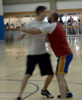 Handball players Vlad Gramma and Andree Tabenko