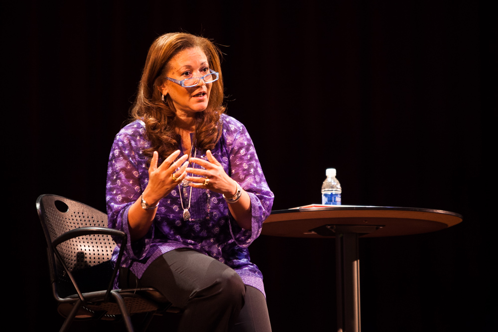 Michele Norris gives SLCC time for reflection on race Michele Norris speaking at SLCC's Grand Theatre on the Race Card Project.
