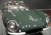 Front view of Steve McQueen's Jaguar