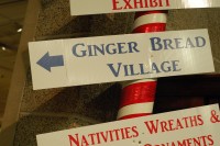 Ginger Bread Village sign