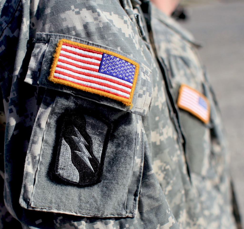 Veterans seek to start over at SLCC National Guard patches on uniform