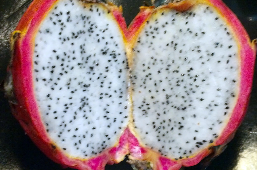Dragon fruit without the drag Inside the dragon fruit.