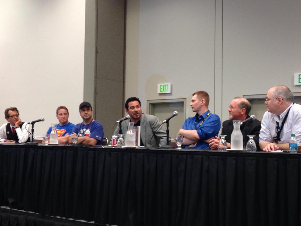 Superman’s 75-year anniversary proves the ‘Man of Steel’ is here to stay Guest stars (left to right) Batton Lash, Johnathan Decker, Bill Galvan, Dean Cain, Jake Black, Kevin Anderson, and moderator Sean Means