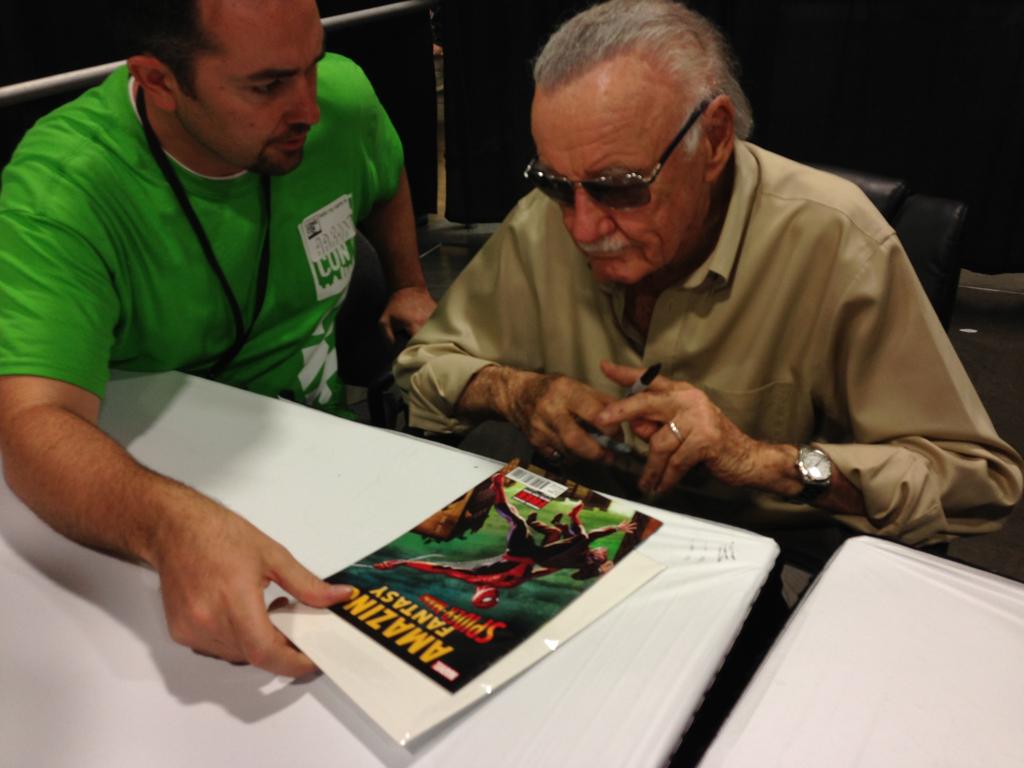 Aldo’s thoughts on Salt Lake Comic Con Stan Lee signing a spider-man comic book.