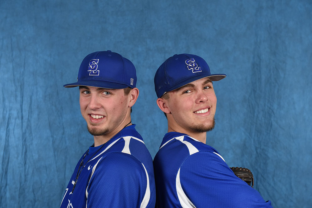 Friendship unites Bruin baseball players Joe Barlow, left, and Trevor Peterson