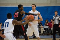 Men’s basketball: Freshman leads Bruins past Western Wyoming Zerrion Payton catches a pass
