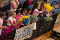 Bruin Pride dressed in pink